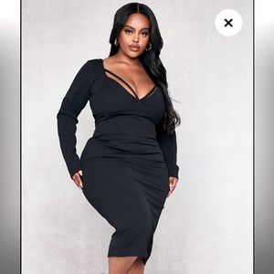 Fashion to Figure Black MIDI Dress